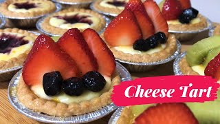 How To Make CHEESE TART| Blueberry Cheese Tart | Fruit Cheese Tart