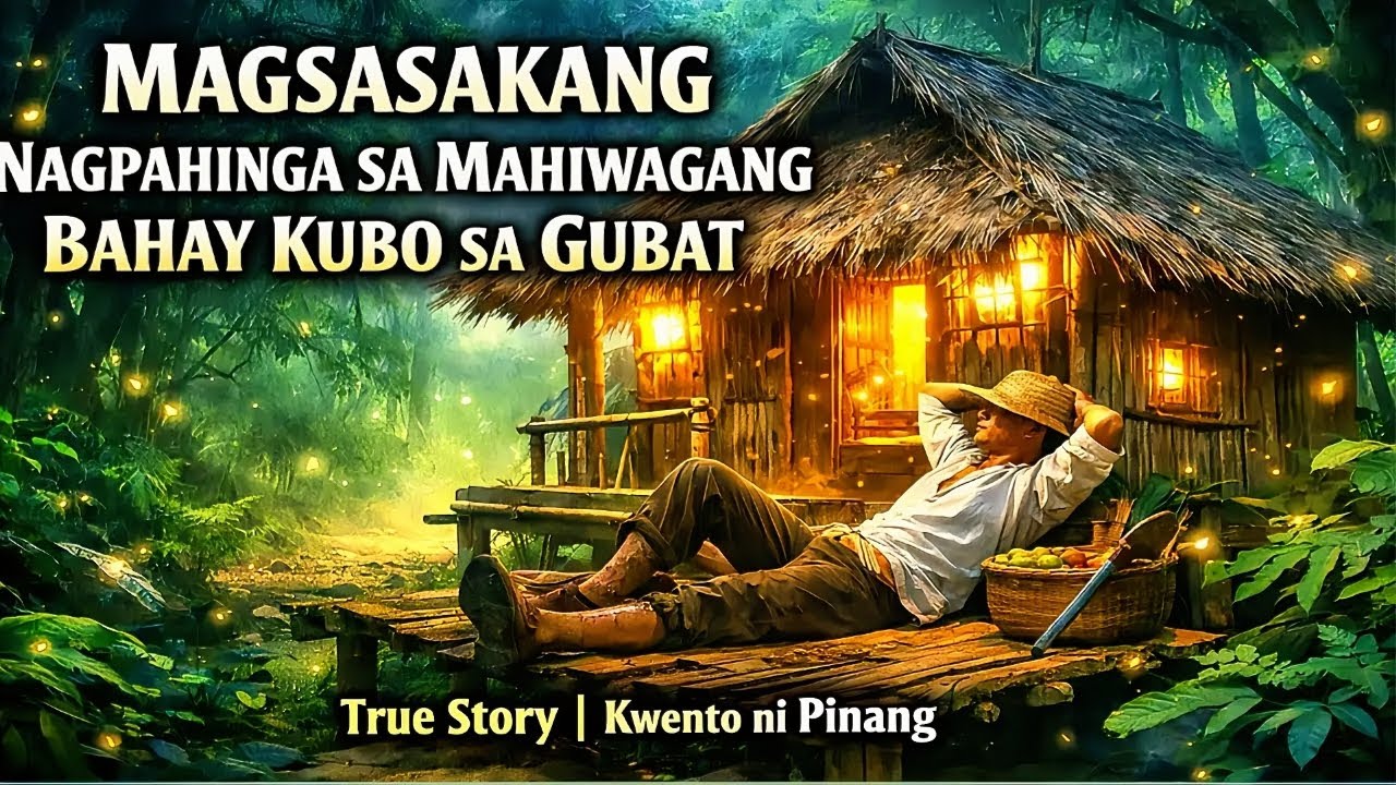 MAGSASAKANG NAGPAHINGA SA MAHIWAGANG BAHAY KUBO SA GUBAT |  True Story