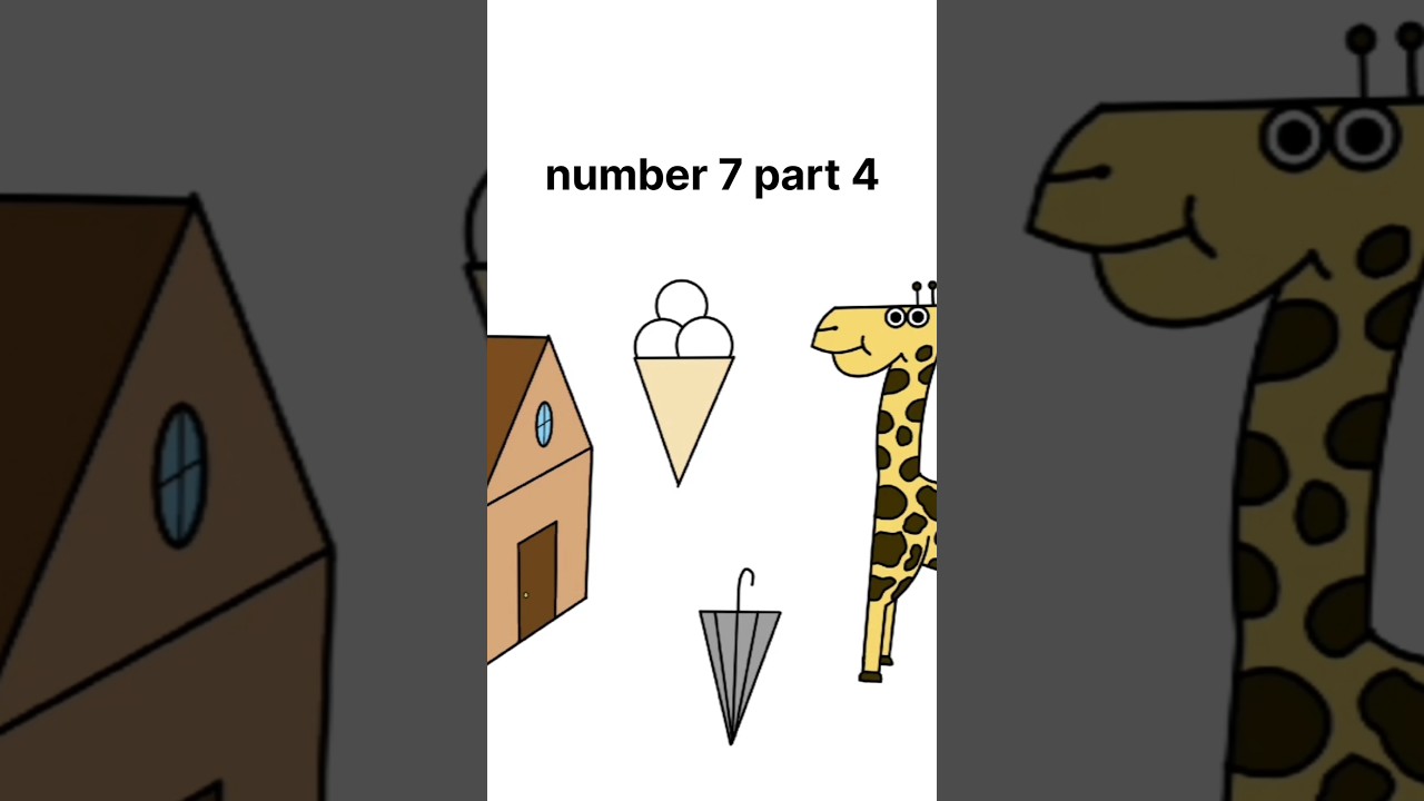 Convert number 7 to a drawing part 4. Full video in the channel.  