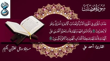 الربع السابع من الجزء الرابع والعشرون ( قل أئنكم لتكفرون ) || القارئ أحمد علي ||