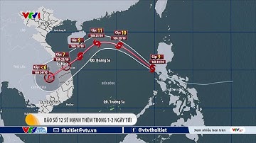 Bão Fengshen đã đi vào Biển Đông thành cơn bão số 12 | VTVWDB