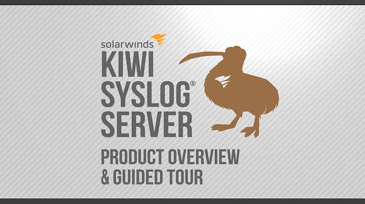 Kiwi Syslog Server: Product Overview & Guided Tour