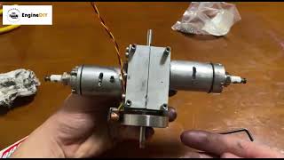 DIY Opposed Twin-cylinder Two-stroke Engine | EngineDIY