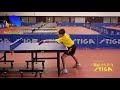 Basic routine in table tennis of professional chinese table tennis players