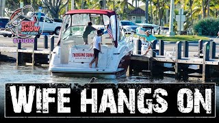 Warning... Wife Tossed Around at Boat Ramp ! Happy Ending ! (Chit Show)