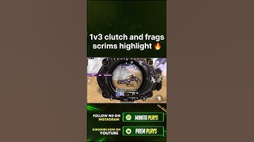 1v3 clutch and frags scrims highlight 🔥 #bgmi #competitive #highlights #clutchmovements