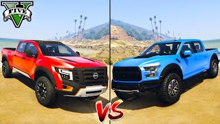 Nissan Titan vs Ford Raptor - GTA 5 Mods Which car is best?