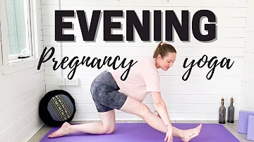 PRENATAL EVENING WIND DOWN FLOW | Pregnancy Yoga For Relaxation | LEMon Yoga