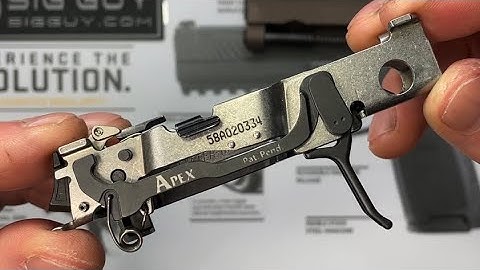 Installation video for the SIG Sauer P320 Apex trigger kit