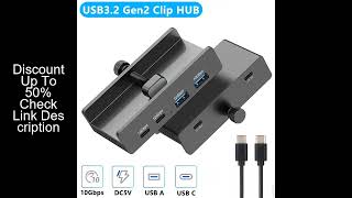 10Gbps HUB USB3.2/3.0/2.0 Splitter Adapter Universal External Multi Clip Dock For iMac Macbook Lenov