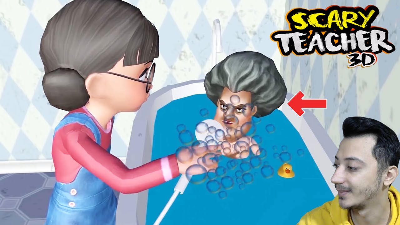 Scary Teacher In Sevgilisi Trene Biniyor Scary Stranger 3d Yeni Bolumler Youtube