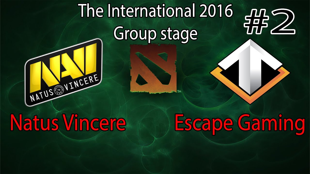 NaVi vs Escape Gaming The International 2016 Group Stage Game 2 [9 min Top Replay] RU