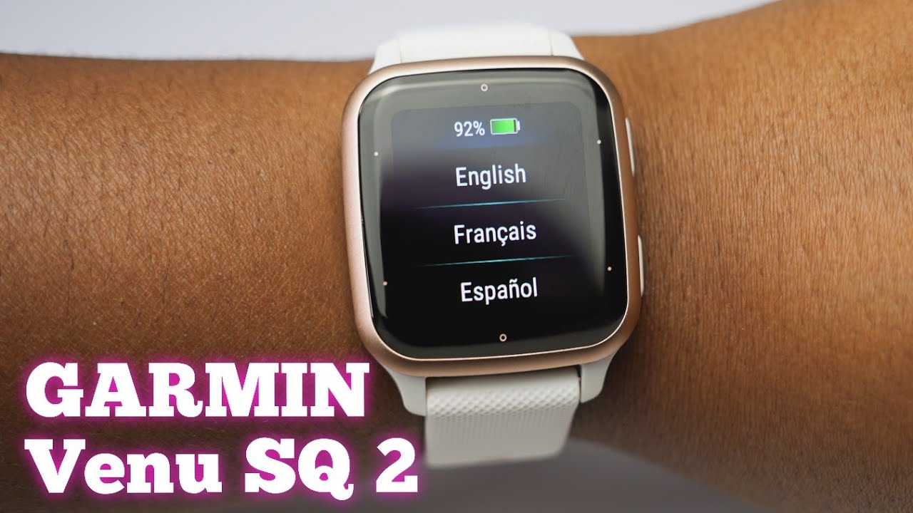 Garmin Venu SQ 2 Music Unboxing Peach Gold Ivory 