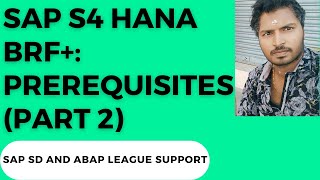 SAP S4 Hana BRF+ (Output Determination) - Part 2 (Prerequisites)