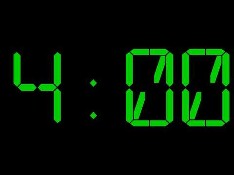 4 Minute Green LCD Countdown Timer