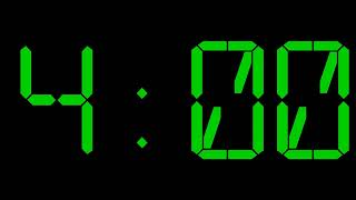 4 Minute Green LCD Countdown Timer