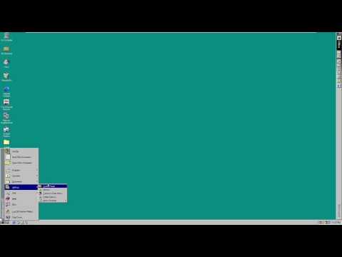 Windows 95B (with Plus!) in VMware Workstation 12.0 (full 1080p)