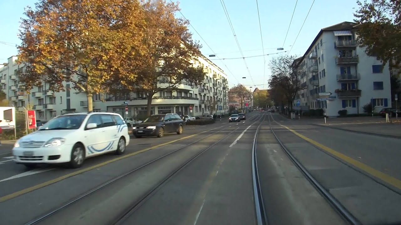 Zürich Schweiz Trolley Bus Linie 31 Herbst