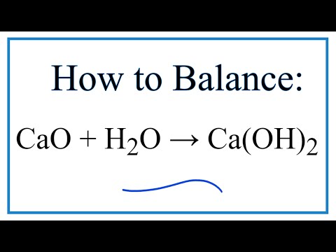 ভিডিও: CaO h2o এর গুণফল কী?