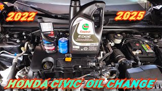 How To Do Oil Change On a 2022 - 2025 Honda Civic