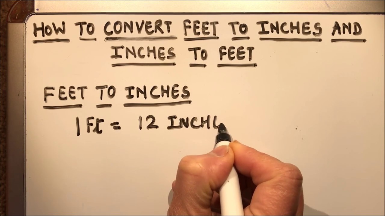 HOW TO CONVERT FEET TO INCHES AND INCHES TO FEET