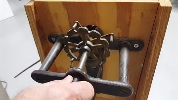 Antique Tower Clock Dial Gear Assembly