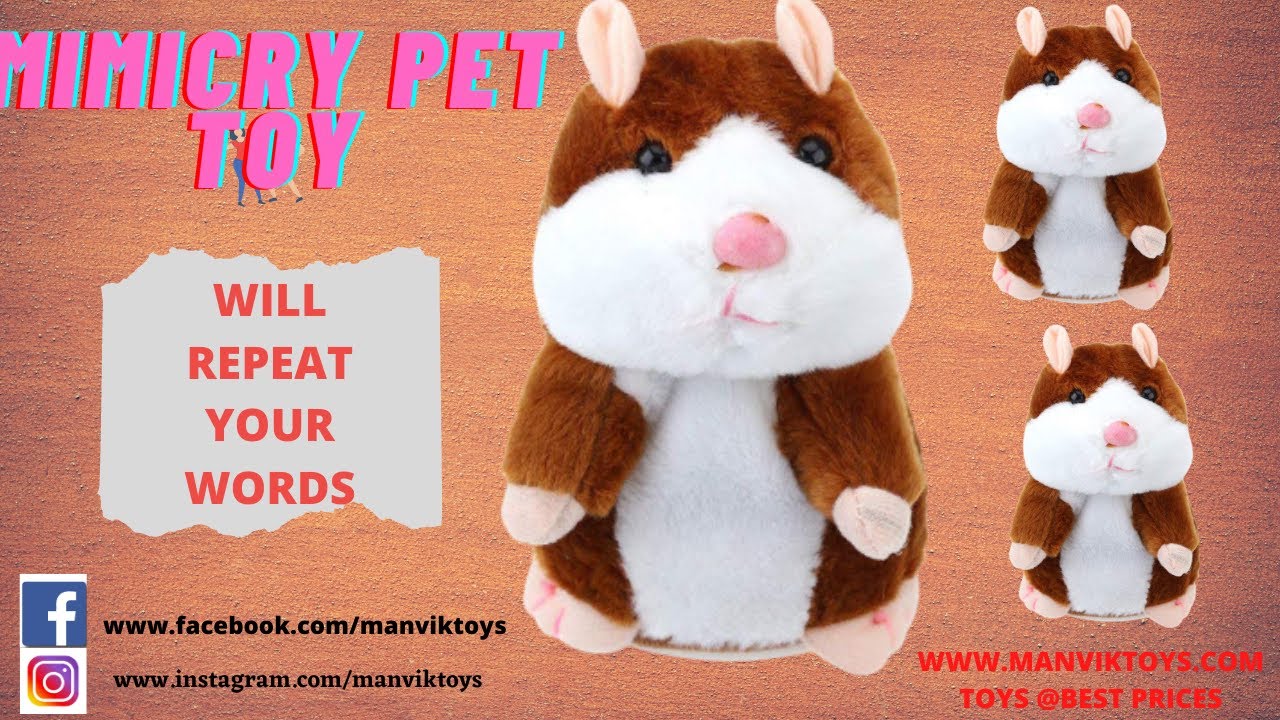 MIMICRY PET | Talking Pet Toy | Talking Hamster | Unboxing & Play - YouTube