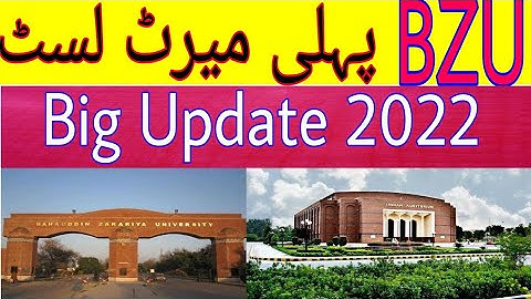 IUB First Merit list All Programs Big Update 2022 |BZU Merit Lists 2022 |BZU 1st Merit List 2022