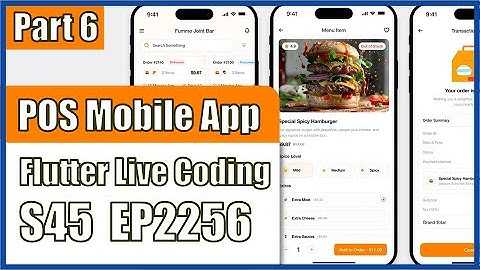 [Flutter] Flutter Live Coding EP2256 (POS Mobile App UI Part 6)