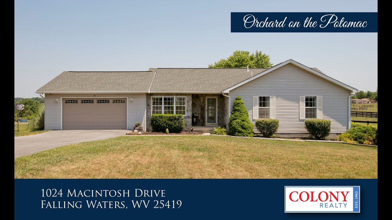 1024 Macintosh Drive, Falling Waters, VA 25419 YouTube