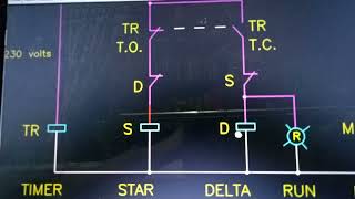 How to read Schematic Diagram of Wye-Delta magnetic starter with IEC symbols. screenshot 2
