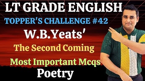 LT Grade English 2025🔥MCQs on W.B.Yeats