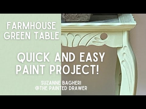 Easy and Simple Paint Project! Farmhouse Green Table