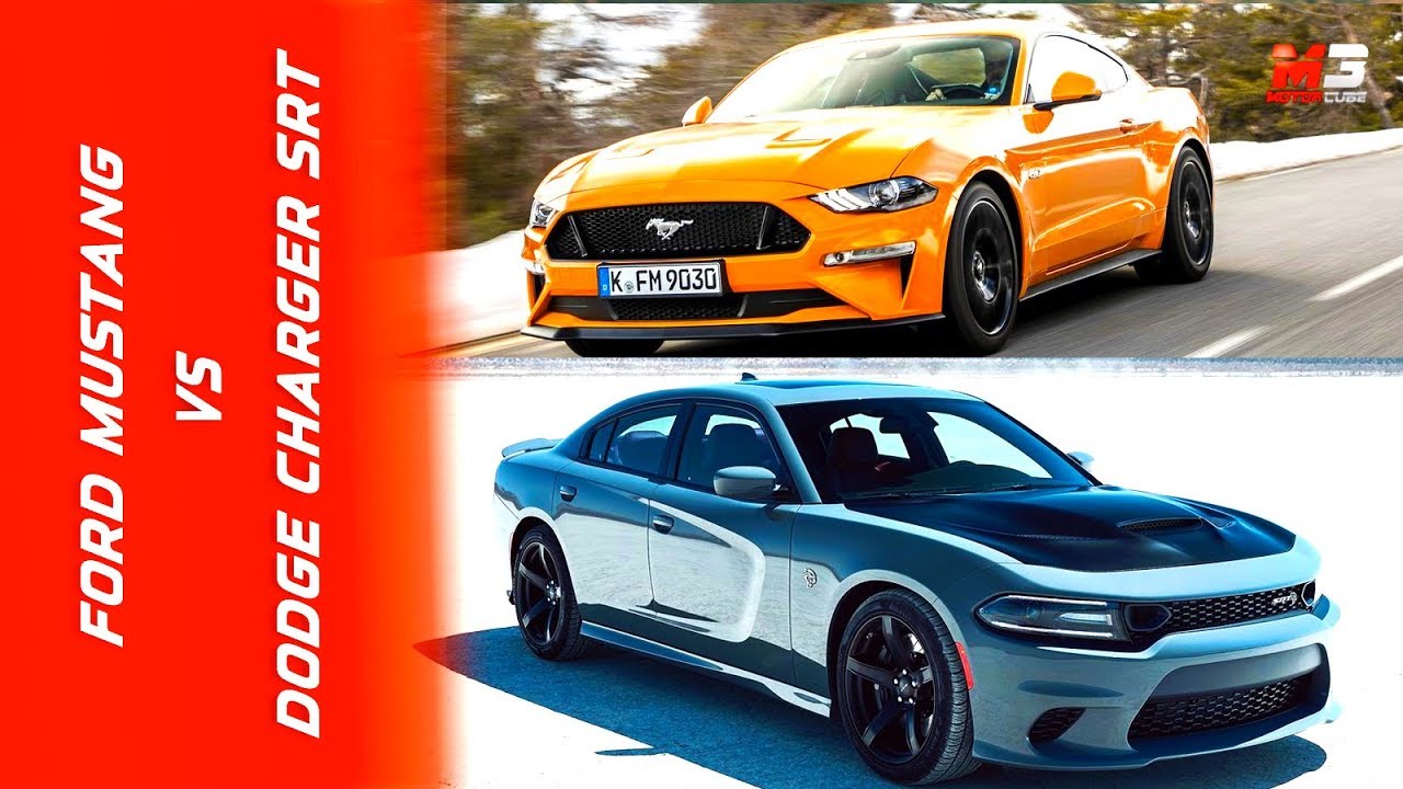 FORD MUSTANG VS DODGE CHARGER SRT 2019 - FIRST TEST DRIVE - YouTube
