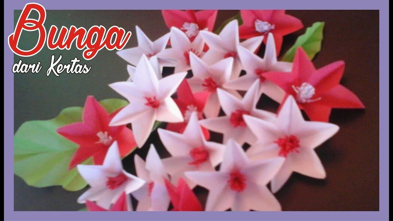 DIY ♥ Cara Membuat Bunga dari Kertas ♥ Origami Kertas ...