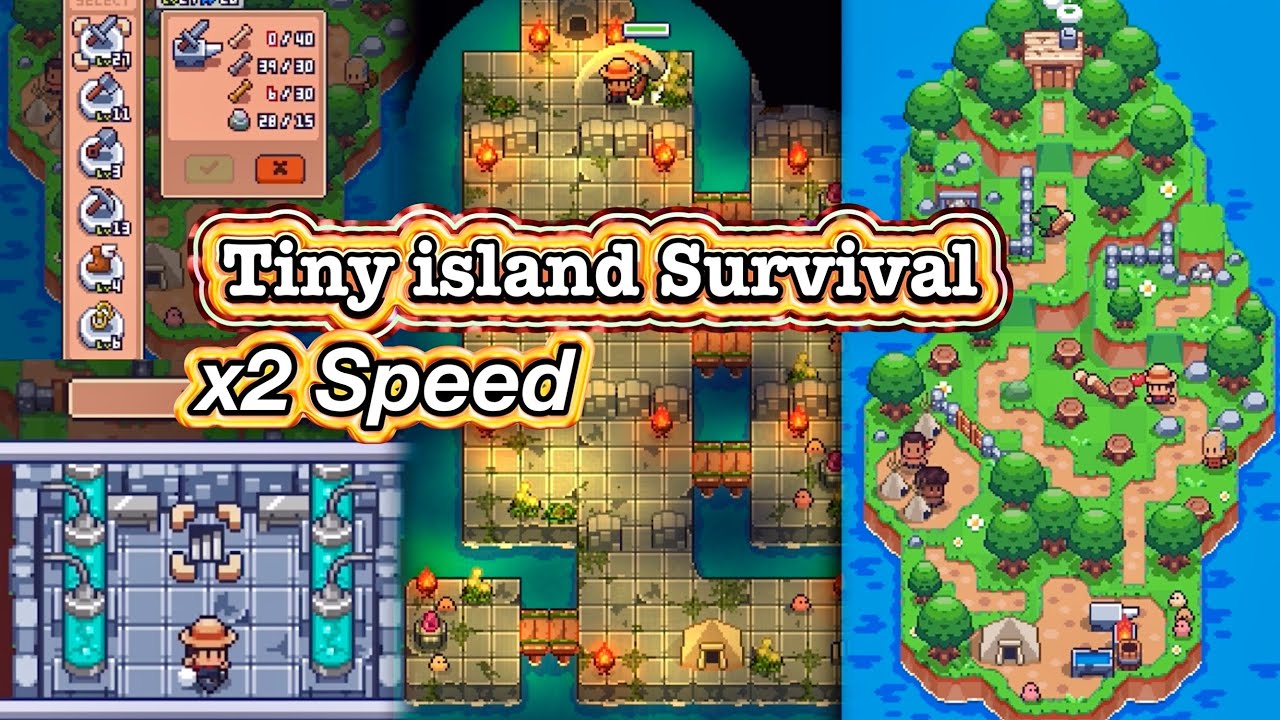 Tiny island Survival New Stage Pt.2 Update Underground Map Gameplay ...