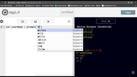 First Step Coding intro to Repl.it