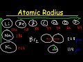 Atomic Radius Trends and Calculations in the Periodic Table