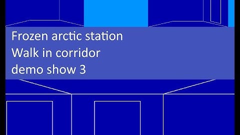 Frozen arctic station – Walk in corridor, demo show 3