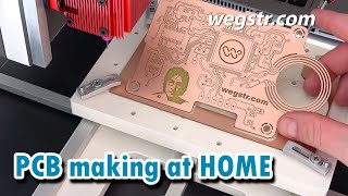 PCB prototyping with auto level  STEP by STEP  cnc wegstr