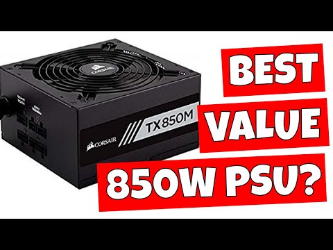 BEST Value 80 Plus Gold PSU Corsair TX850M Semi PC Power Supply - YouTube