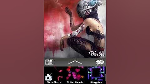 how to edit a Tattoo girl  effects in werble