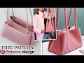 DIY Triple Purse Bag Design Sewing at home from cloth NO spend money idea