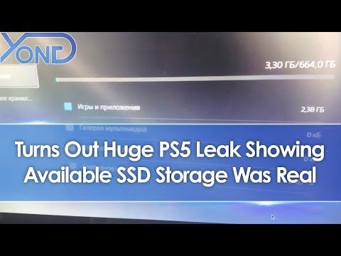 Turns Out PS5 Leak Showing Available SSD Storage Was Real