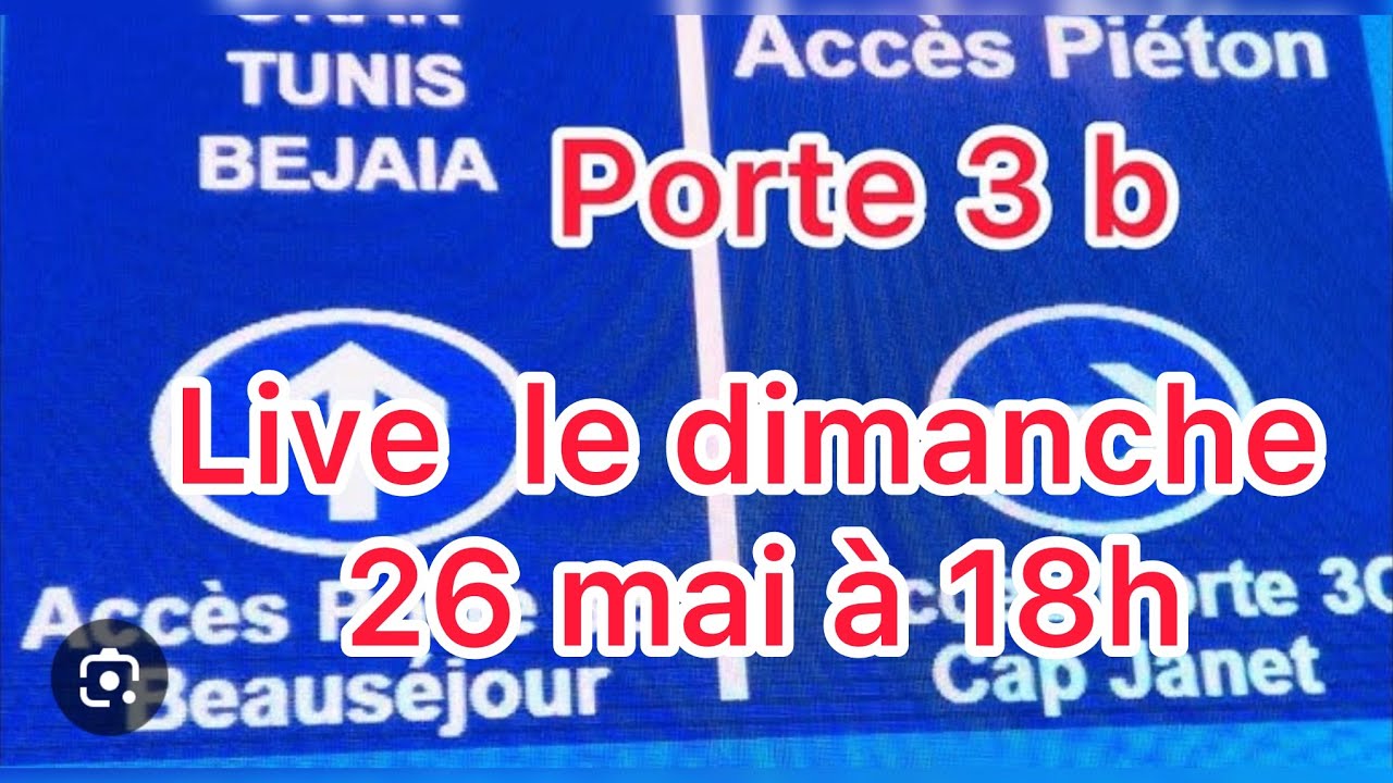 Rendez vous live dimanche 26 mai à 18h