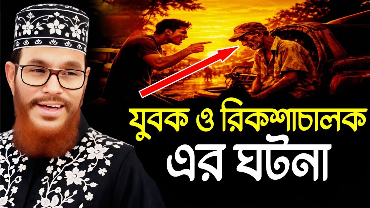 এক অভদ্র যুবক ও রিকশা চালক এর ঘটনা লেকচার | দেলাওয়ার হোসাইন সাঈদী Delwar Hossain Sayeedi Tafsir