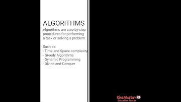 KineMaster Education Center [HD] - Difference between data structures and algorithms