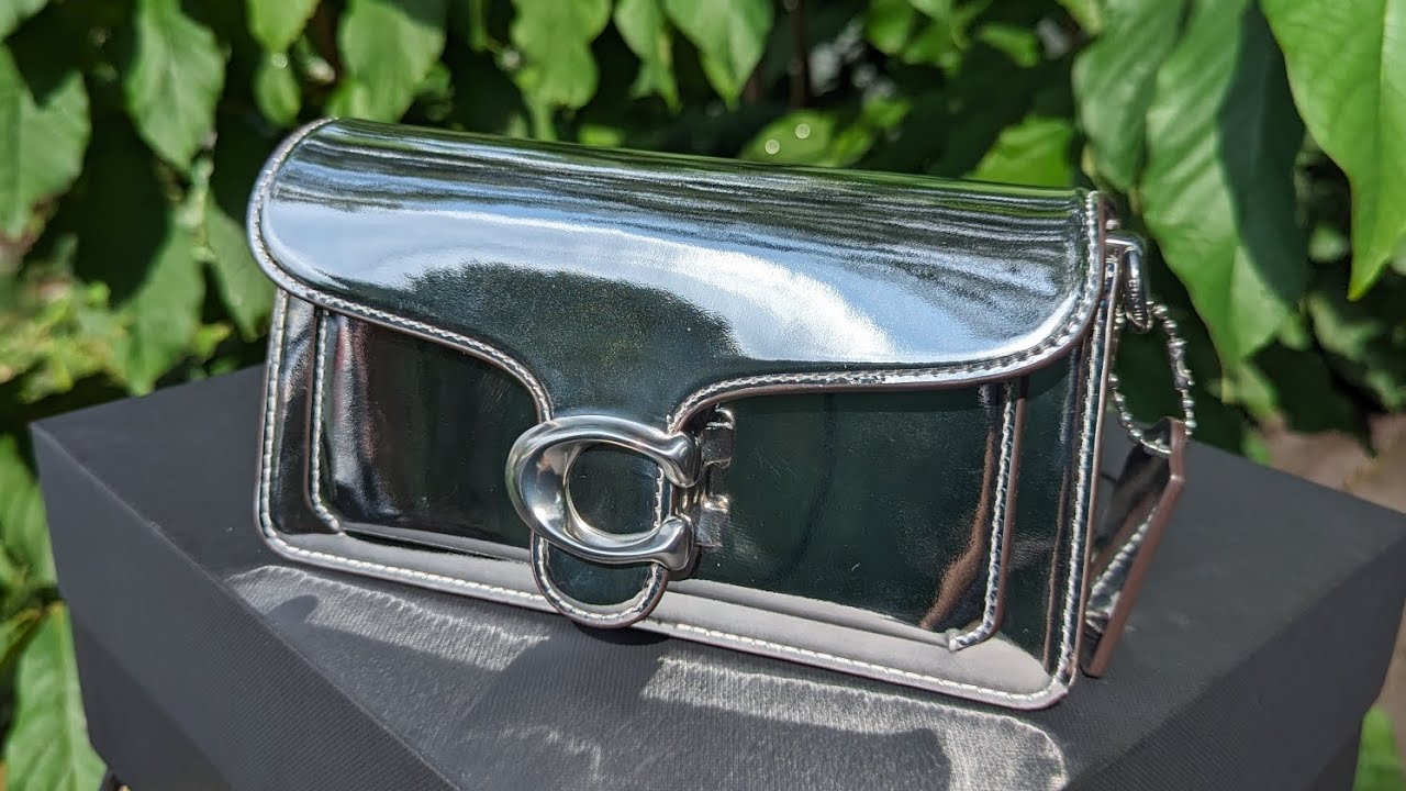 Coach Tabby 20 Silver Mirror Metallic Bag (unboxing, what fits