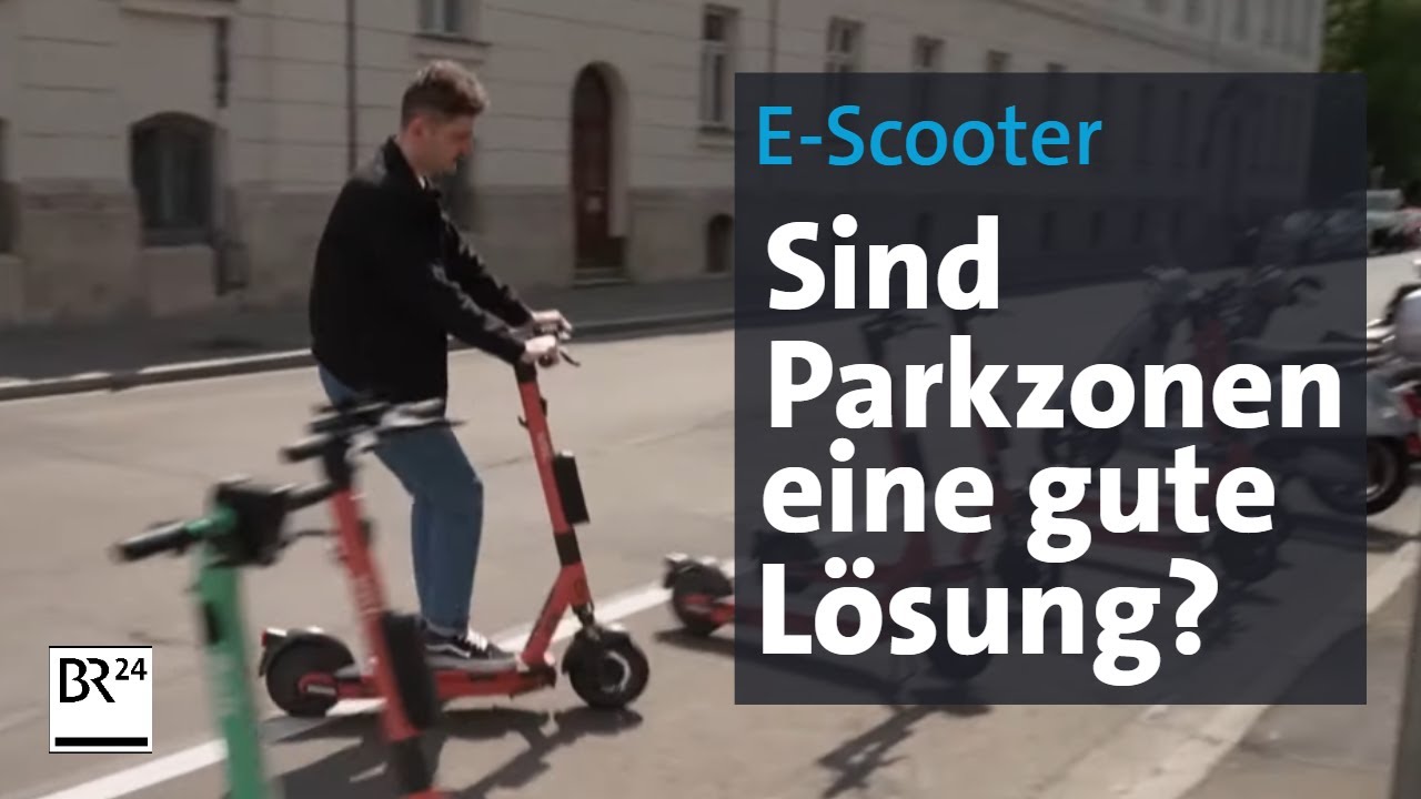 E-Scooter Parkplätze : Neue Schilder und Parkplätze für E-Scooter, Bayern  1, Radio