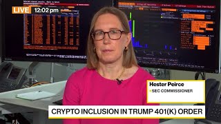 SEC's Pierce on Tokenization, Bitcoin in 401(k) Accounts